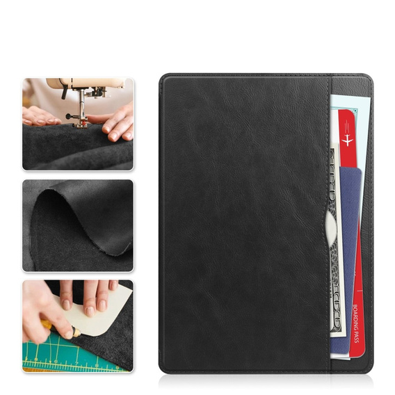 Tok Lenovo Tab M11, Business Card and Pen Slotl, fekete
