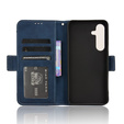 Pattintható tok a Samsung Galaxy S25 FE, Card Slot, sötétkék