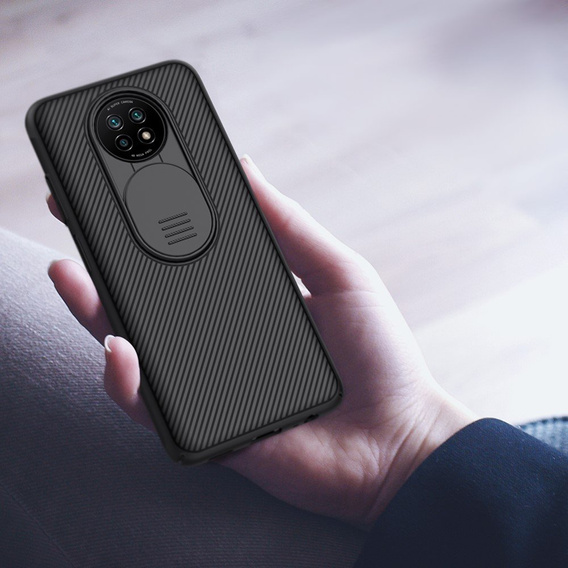 Tok Xiaomi Redmi Note 9T 5G, páncélozott Nillkin, CamShield Pro, fekete