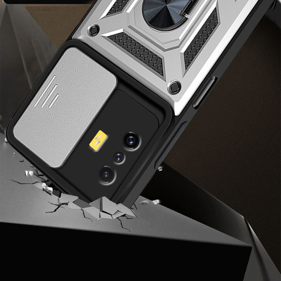 Telefontok a Xiaomi Poco F4 GT, CamShield Slide, ezüst
