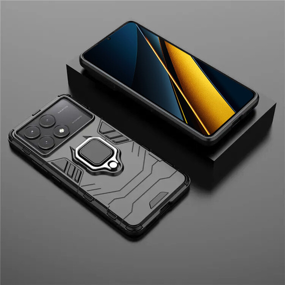 Telefontok a Xiaomi Poco X6 Pro 5G, Kickstand Ring, fekete