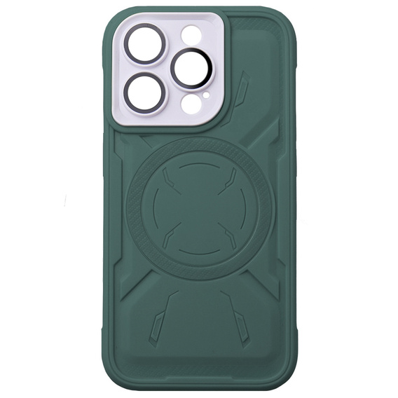 Tok iPhone 15 Pro Max, ERBORD Armor Mag, zöld