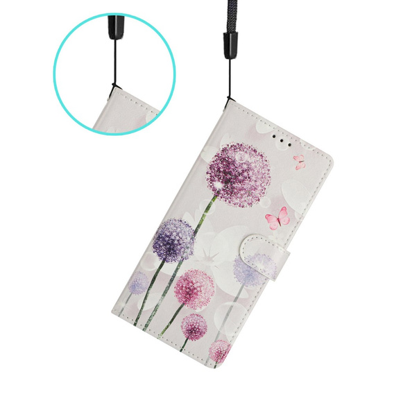 Pattintható tok a Samsung Galaxy A36 5G, Wallet, Dandelion