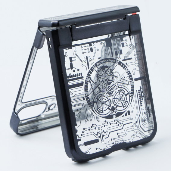 Tok Samsung Galaxy Z Flip 5 5G, Mechanical Legend, fekete