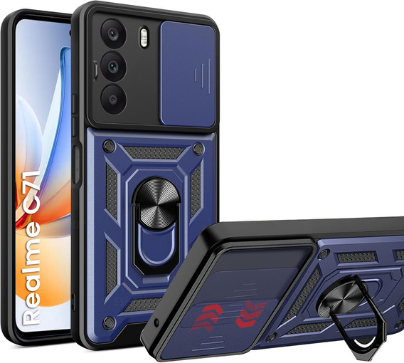Telefontok a Realme C71, CamShield Slide, kék