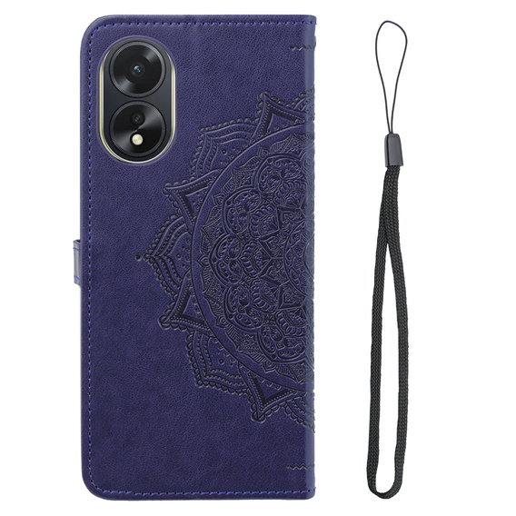Pattintható tok a Oppo A58 4G, Mandala, lila