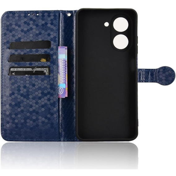 Flap tok Xiaomi Redmi A5, Wallet Rhombus, kék