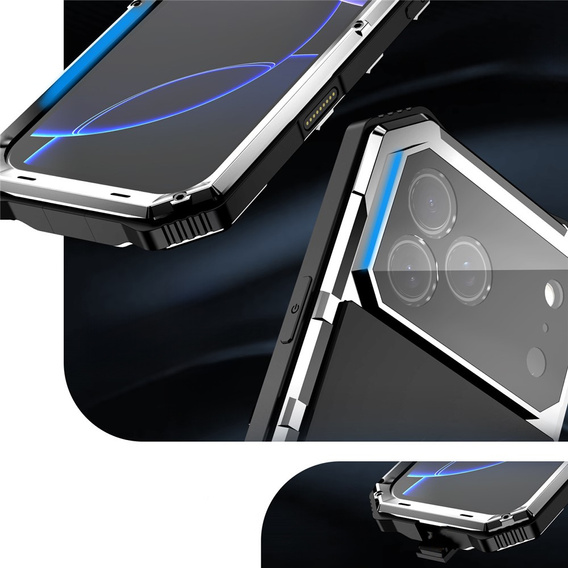 R-JUST páncélozott tok állvánnyal iPhone 17 Pro-hoz