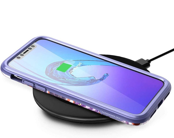 Telefontok a iPhone XR, Suritch Full Body Marble, lila