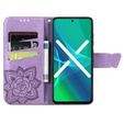 Pattintható tok a Xiaomi Redmi Note 12 4G, Butterfly, lila