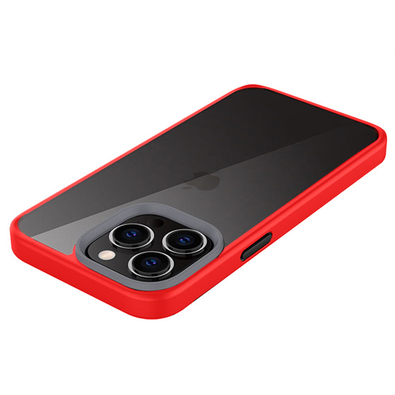 Telefontok a iPhone 13 Pro, ERBORD Hybrid Case, piros