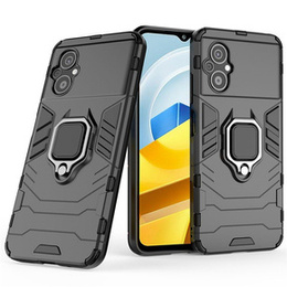Telefontok a Xiaomi Poco M5 4G, Kickstand Ring, fekete