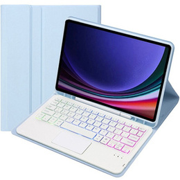 Tok + billentyűzet Samsung Galaxy Tab A9+, with touchpad, világoskék