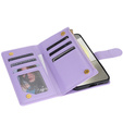 Flap tok Samsung Galaxy S25 Edge, Rhombus Crossbody Leather, lila