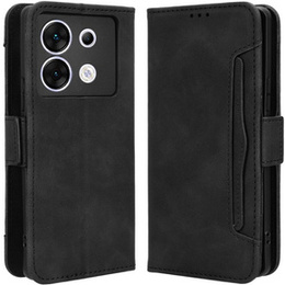 Pattintható tok a Infinix Zero 30 5G, Card Slot, fekete