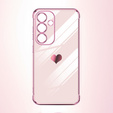 Telefontok a Samsung Galaxy S25 FE, Electro heart, rózsaszín rose gold