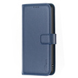 Pattintható tok a Samsung Galaxy A25 5G, BINFEN Wallet, kék + 9H üveg 