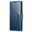Pattintható tok a Samsung Galaxy S23 Ultra, ERBORD Waxy Wallet, kék