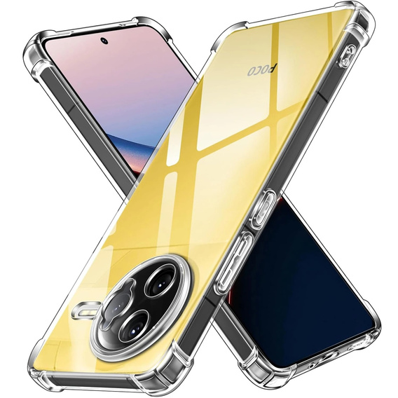 Telefontok a Xiaomi Poco F7 Ultra, Dropproof, átlátszó