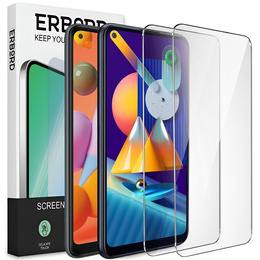 2x edzett üveg a Samsung Galaxy A11/M11, ERBORD 9H Hard Glass a képernyőn