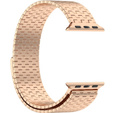 Acél karperec Apple Watch 1/2/3/4/4/5/6/7/8/SE/ULTRA 42/44/45/45/49 MM - rózsaszín rose gold