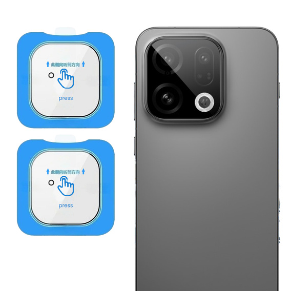 2x ERBORD edzett üveg képernyővédő az Oppo Find X9 készülékhez