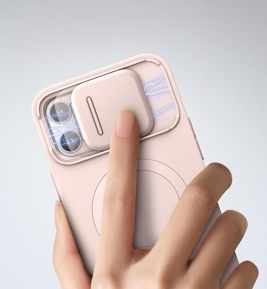 Tok iPhone 13 Pro Max/12 Pro Max Suritch Shockproof készülékhez, Suritch Shockproof, MagSafe, rózsaszín