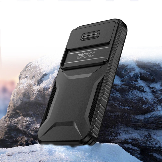 Tok Google Pixel 8a, Slide Lens Lid, fekete