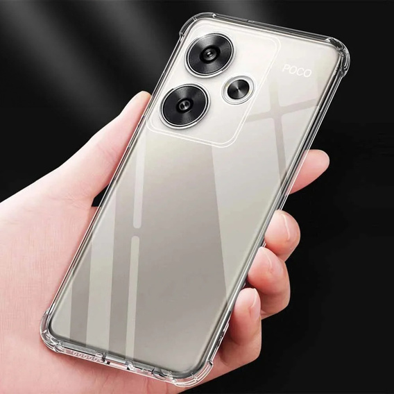Telefontok a Xiaomi Poco F6, Dropproof, átlátszó