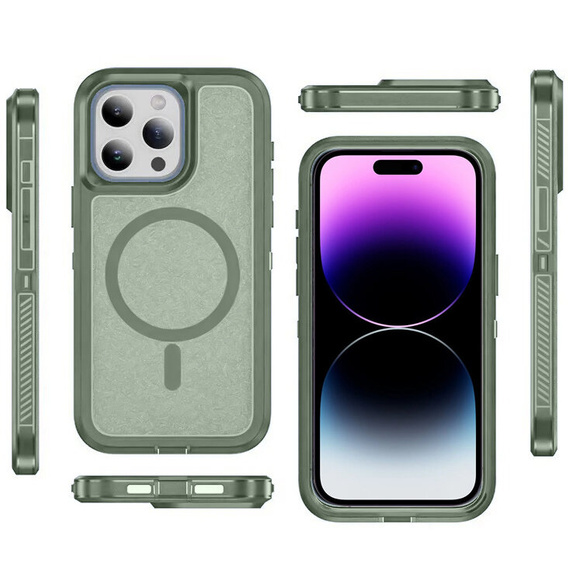 Tok kerettel iPhone 14 Pro készülékhez, MagSafe-hoz, zöld