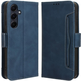Pattintható tok a Samsung Galaxy A55 5G, Card Slot, kék