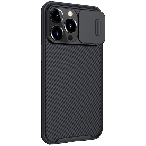 Tok iPhone 13 Pro, páncélozott Nillkin, CamShield Pro, kék