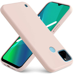 Telefontok a Realme C21Y / C25Y, Silicone Lite, rózsaszín