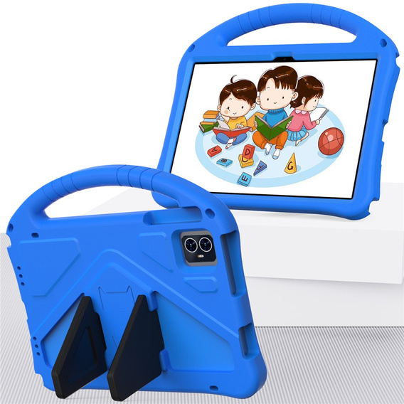 Gyermek tok a T Tablet 2 5G-hez, állvánnyal és fogantyúval, kék színű