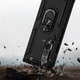 Páncélozott telefontok a Samsung Galaxy Z Fold3 5G, Nox Case Ring, fekete