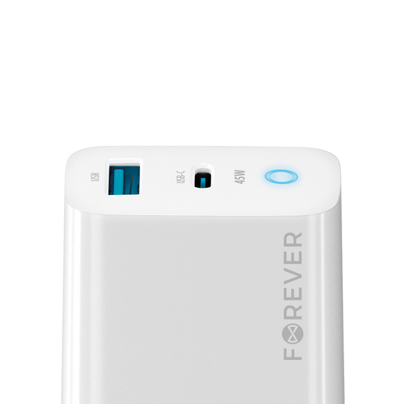 45 W-os GaN hálózati töltő USB-C + USB