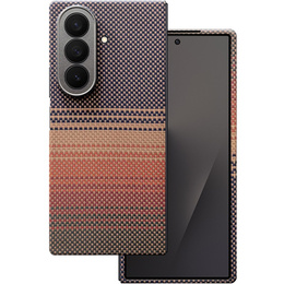 Tok Samsung Galaxy Z Fold6 5G - mágneses aramidszálas tok, narancssárga