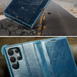 CASEME flip tok Samsung Galaxy S22 Ultra, Waxy Textured, kék