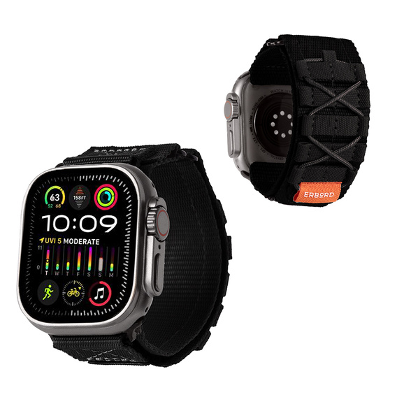 ERBORD Runner Nylon szíj az Apple Watch 1/2/3/4/4/5/6/7/8/9/SE/ULTRA/ULTRA 2 42/44/45/49MM órához