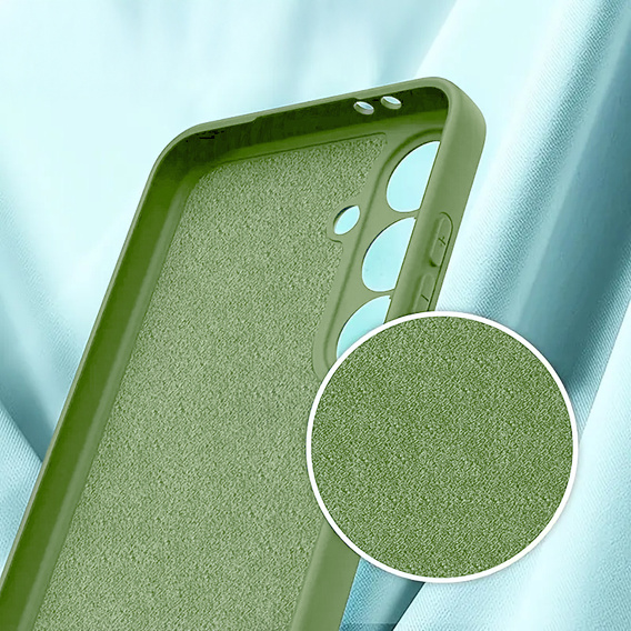 Telefontok a Samsung Galaxy A56 5G, Silicone Lite, zöld