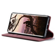 CASEME tok Huawei P30 Pro, Leather Wallet Case, bordó