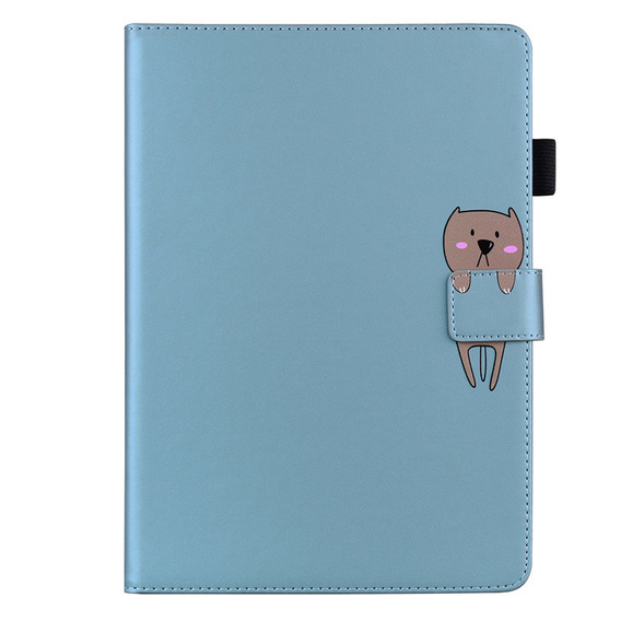 Tok iPad 10.2" 2021/2020/2019 (9/8/7 gen.), pánttal, animal, kék