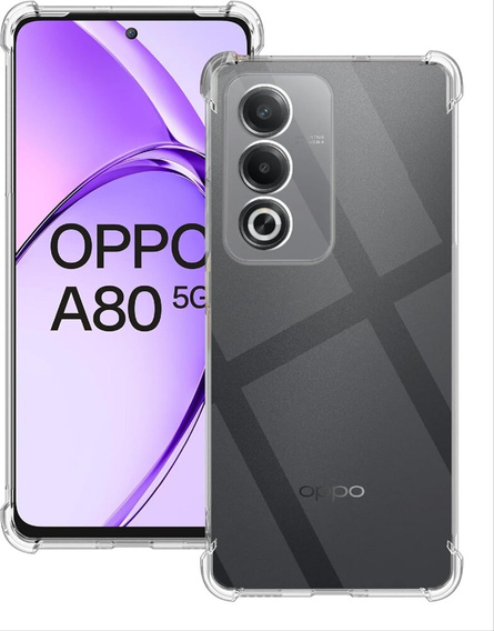 Telefontok a Oppo A80, Dropproof, átlátszó