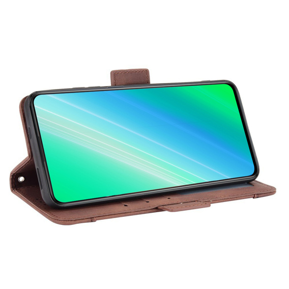 Pattintható tok a Infinix Note 12 5G, Card Slot, barna