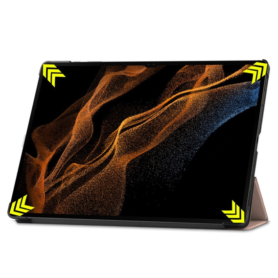 Tok Samsung Galaxy Tab S9 Ultra, Smartcase, rózsaszín rose gold