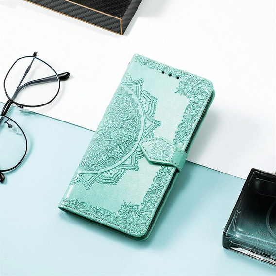 Pattintható tok a Realme Note 50, Mandala, zöld