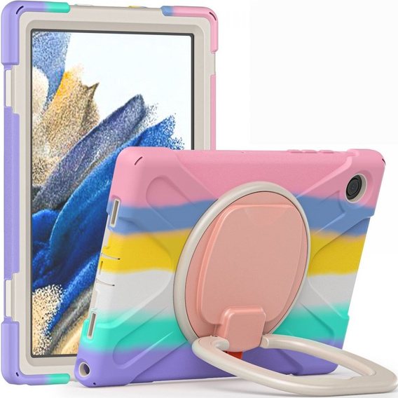 Gyerek tok Samsung Galaxy tab A8 10.5 SM-X200 SM-X205, páncélozott, pánttal, kék
