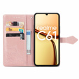 Pattintható tok a Realme C61, Mandala, rózsaszín rose gold