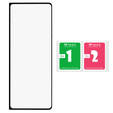 3D edzett üveg Samsung Galaxy Z Fold 4 5G készülékhez, fekete