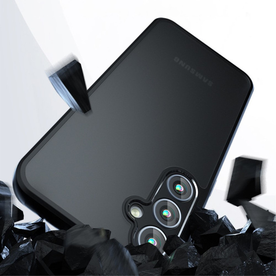 Tok Samsung Galaxy S24+ Plus, Fusion Hybrid, kameravédelemmel, átlátszó / fekete